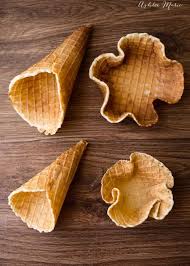 Homemade Waffle Cones And Bowls Ashlee Marie Homemade Waffles Ice Cream Cones Recipe Waffle Cone Recipe