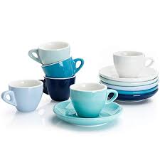 Free 1 hour pickup at clybourn place. Sweese 401 003 Porcelain Espresso Cups With Saucers 2 Ounce Set Of 6 Cool Assorted Colors In Dubai Uae Whizz Cup Saucer Sets