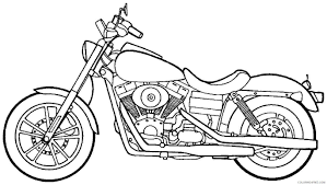 These bold 'n bossy coloring pages are ready for you to print out and color: Harley Davidson Motorcycle Coloring Pages Coloring4free Coloring4free Com