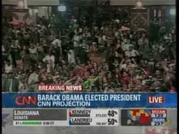 Cnn Announces Obama Wins As President Elect 11 04 08 Hq Youtube