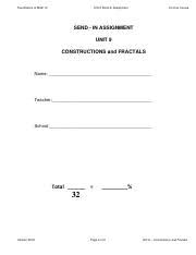 In the drill, we name the letters, then key word, then sound. Unit 9 Send In Assignment Pdf Foundations Of Math 12 Unit 9 Send In Assignment On Line Course Send In Assignment Unit 9 Constructions And Fractals Course Hero