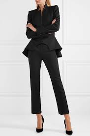 Alexander Mcqueen Grain De Poudre Wool Peplum Blazer Net A Porter Com Peplum Blazer Alexander Mcqueen Clothes