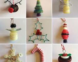 Button Christmas Decoration Tree Snowman Robin Candy Cane Angel Lots Mpre To Choose Cute Christmas Decorations Christmas Ornament Crafts Button Ornaments