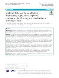 Check spelling or type a new query. Pdf Implementation Of Human Factors Engineering Approach To Improve Environmental Cleaning And Disinfection In A Medical Center