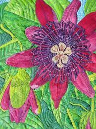 Passion Flower 15 X 19 1 4 By Susan Brubaker Knapp Flower Quilts Landscape Quilts Fabric Art