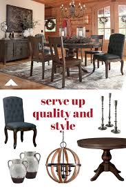 Serve Up Quality And Style This Holiday Season With The Trudell Dining Room Set From Ashley Furniture Holidaydecor Ashleyfur Dining Ashley Furniture Room Set
