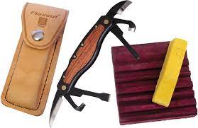 This vintage 1960's schrade old timer 'senior 4' stockman pocket knife has a derlin handle with the second cut pattern carved into it, 3 carbon steel blades (clip, sheepsfoor and spey) and square bolsters. Flexcut Carvin Jack Right Handed Wood Carving 6 Blade Multi Tool Jkn91