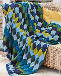 Weitere ideen zu stricken, decke stricken anleitung, strickanleitungen. Entrelac Decke Stricken Woolplace