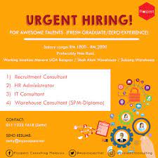 Gerard & associates is a leading human resources outsourcing (hro) provider. Prospect Outsourcing A Twitter Calling Fresh Graduate With Awesome Talents Recruitment Consultant Hr Administrator It Consultant Warehouse Consultant Spm Diploma Contact 011 1223 1618 Zetty Send Resume