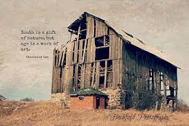 Rustic Barn Photography Primitive Country Landscape Farmhouse Chic Famous Quote Rural Life Vintage Barn 8x12 Barn Photography Old Barn Rustic Barn