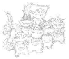 Some of the colouring page names are super mario koopalings koopaling. The Koopalings Group Sketch By Drewgreen On Deviantart
