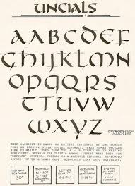 There are worksheets for numbers, for capital letters, or for small letters. Uncial Is A Majuscule Script Written Entirely In Capital Letters Commonly Used From The 4th To 8th Centuri Lettering Typography Alphabet Calligraphy Alphabet
