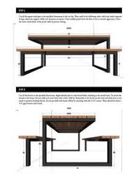 Diy Modern Industrial Picnic Table Plans 6ft Steel And Wood Etsy In 2020 Picnic Table Plans Modern Woodworking Plans Diy Picnic Table
