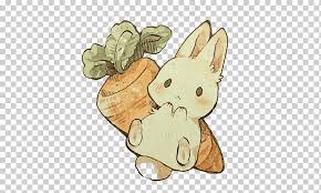 ¡paco te ayuda con tu tarea! Ilustracion De Conejo Y Zanahoria Dibujo Acuarela Anime Chibi De Conejo Conejo De Dibujos Animados Personaje Animado Mamifero Pintado Png Klipartz