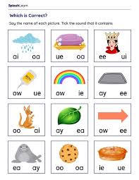 phonics worksheets for 1st graders online splashlearn