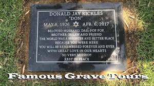 Famous Grave Tour Comedian Don Rickles At Mount Sinai Memorial Park In Famous Graves Comedians Memorial Park