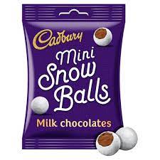 Cadbury Mini Snowballs 80g Tesco Groceries Cadbury Chocolate Milk Chocolate Manufacturers