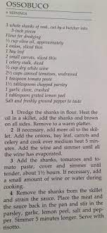 Entree Ossobuco New York Times Cookbook Craig Claiborne Osso Bucco Slow Cooker Osso Bucco Recipe Osso Bucco