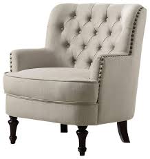 Giantex thick armless accent chair, fabric upholstered slipper chair w/solid wood legs, 9'' thick sponge cushion, max load 330 lbs, modern stylish comfy bedroom leisure chair for living room, grey. In Stock Jagger Arm Chair Traditional Armchairs And Accent Chairs By Rosevera Corporation Houzz