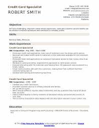 What does a financial advisor do? Credit Card Specialist Resume Samples Qwikresume
