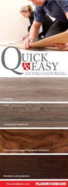 Installing Beautiful Flooring Doesn T Have To Be A Messy Time Consuming Project With Locking Floors There S No G Locking Flooring Flooring Beautiful Flooring