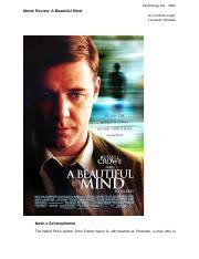 Movie Review: A Beautiful Mind