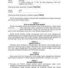 Nama umur pekerjaan alamat nomer ktp. Contoh Format Surat Kontrak Rumah Contoh Surat