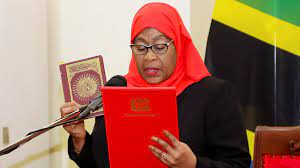 Immediately after his demise, tanzania's vice president, samia suluhu hassan is took over the country's leadership as the first female president. Samia Suluhu Hassan Tanzania S First Female President Sworn In After Covid Sceptic S Death World News Sky News