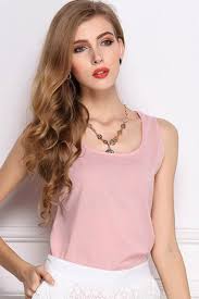 Light Pink Scoop Neckline Sleeveless Summer Top 017579 Women S Tank Tops Camisole Camisole Tank Top Layering Tanks Long Tank Tops Camisole With Built In Padded Bra Silk Camisole Lace Camisole Cotton Camisole Spaghetti Strap Tank Tops Shelf Bra Tank