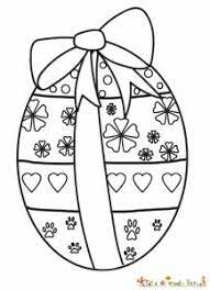 Un coloriage de pâques à colorier en ligne ou à imprimer. Coloriages Oeuf De Paques Les Dessins A Imprimer De Tete A Modeler