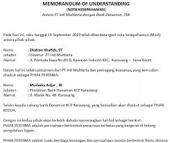 Adanya mou membantu kedua belah pihak untuk lebih memahami resiko dan keuntungan yang akan didapatkan setelah dibuat kontrak resmi. 13 Contoh Mou Kerjasama Usaha Terlengkap 2021