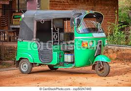 Taxifahrzeuge Auto Drei Tuk Tuk Asiatisch Klein Wheels Canstock