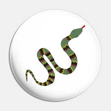 Check spelling or type a new query. Green Garden Snake Cartoon With Yellow Red And Black Zig Zag Bands Snake Pin Teepublic