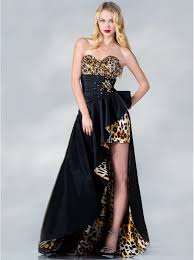 Black And Leopard Print Prom Dress Get Yours Today At Www Sungboutiquela Com Leopard Print Prom Dresses Printed Prom Dresses Evening Dress Fashion