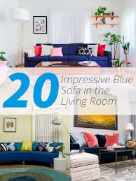 The designer has chosen a compelling blend of textures for the space: 20 Impressive Blue Sofa In The Living Room Home Design Lover