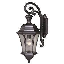 T0320 Vaxcel Lighting T0320 Aberdeen Dualux 10 Outdoor Wall Light Shiny Black Goinglighting