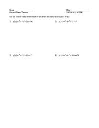 If the remainder is 0 then the root is a factor. Rational Root Theorem Worksheets Teaching Resources Tpt