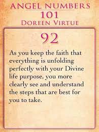 Angel Number 92 Angel Numbers Numerology Life Path Doreen Virtue