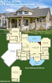 2 story house plans give you many advantages. Plan 28319hj Hill Country House Plan With 2 Story Study Architectural Designs House Plan 28319hj Has A 2 Story Study And An Upstairs Game Over 3 000 Square Fe Architectural Design House Plans House