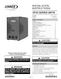 G50 gas furnace ◆ 80% afue. Lennox Furnace Heater Oil Manual L0806411