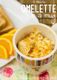 Breakfast recipes the cowboy omelet 2 medium sweet potatoes 1 cup egg whites 5 cups sliced button mushrooms 1 ounce canadian bacon, cut into thin strips. 19 Breakfasts You Can Make In A Mug