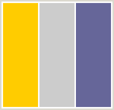 What colors go well with yellow. Colorcombo57 With Hex Colors Ffcc00 Cccccc 666699