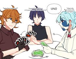 pandélia on X: anyways i drew a comic of Scaramouche Tartaglia and Dottore  playing Uno hope youll enjoy (12) GenshinImpact t.coad15Ns8nNT   X