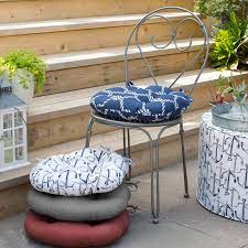 coral coast nautical bistro round 16 in seat outdoor cushion pt16rnpk1 3787c outdoor cushions affordable outdoor furniture outdoor seat cushions