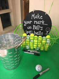 It is nice for party attendees to see pictures from each stage of the retiree's professional and personal life. Hole In One Golf Cake Golf Cakes Golf Theme Party Golf Party Decorations Golf Birthday Gifts