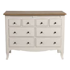 Economisez avec notre option de livraison gratuite. Commode 8 Tiroirs En Pin Massif Blanc Manoir Commodes Interior S