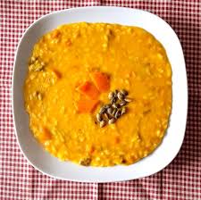 Di brodo vegetale un rametto di rosmarino 100 ml. Risotto Alla Zucca E Porcini Con Gorgonzola E Semi Di Zucca