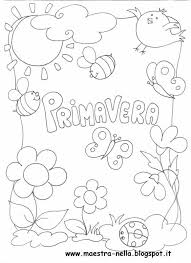 Maestra Nella Primavera Poesia Illustrata Libri Da Colorare Disegni Bambini Attivita Di Arte Per Bambini