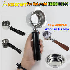 Read more if i was to be super picky, i'd say another issue is the metal build sitting on my granite bench top, it feels. Espresso Machine Portafilter For Delonghi Ec680 Ec685 Stainless Steel Coffee Machine Bottomless Filter Holder Barista Tool Coffee Filters Aliexpress