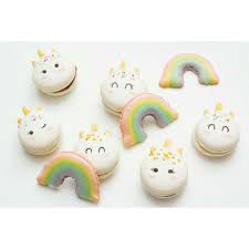 Macarons Licornes Et Arc En Ciel Instagram Et Facebook Le Bonheur En Cuisine Macaron Licorne Macaron Arc En Ciel